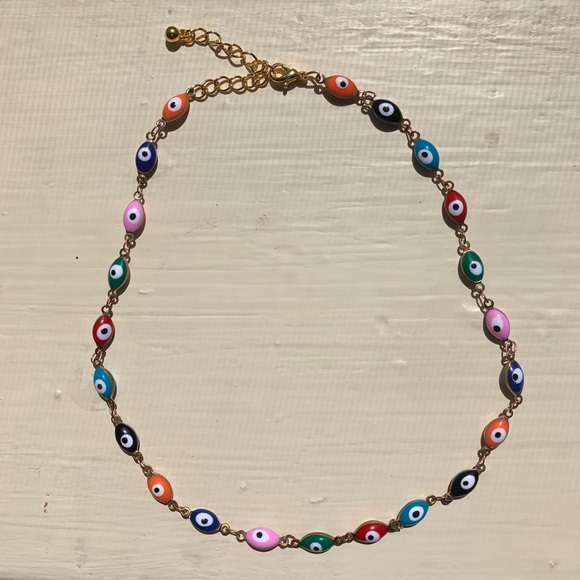 Jewelry - Colorful Evil Eye Choker